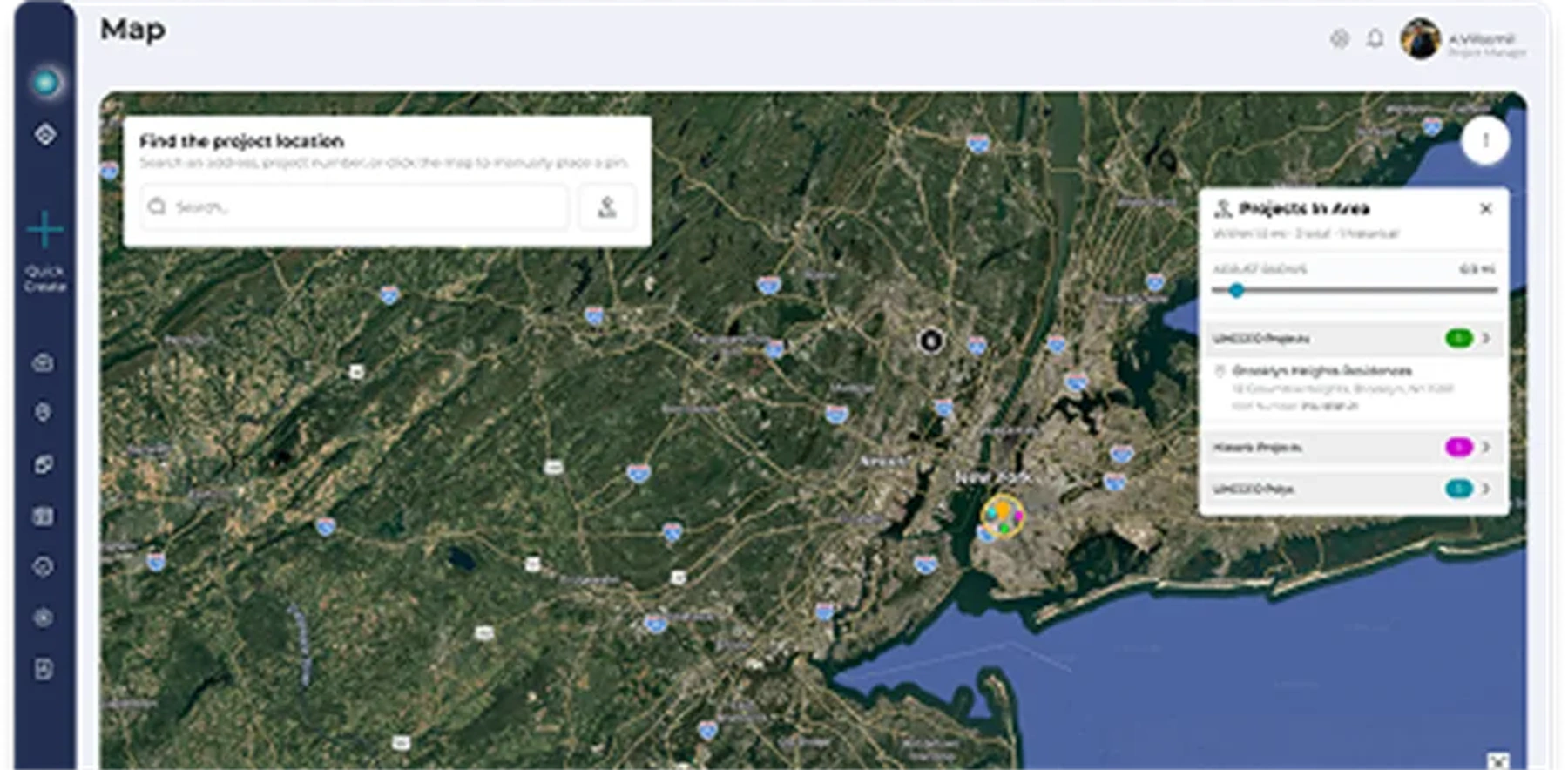 Field execution visibility map